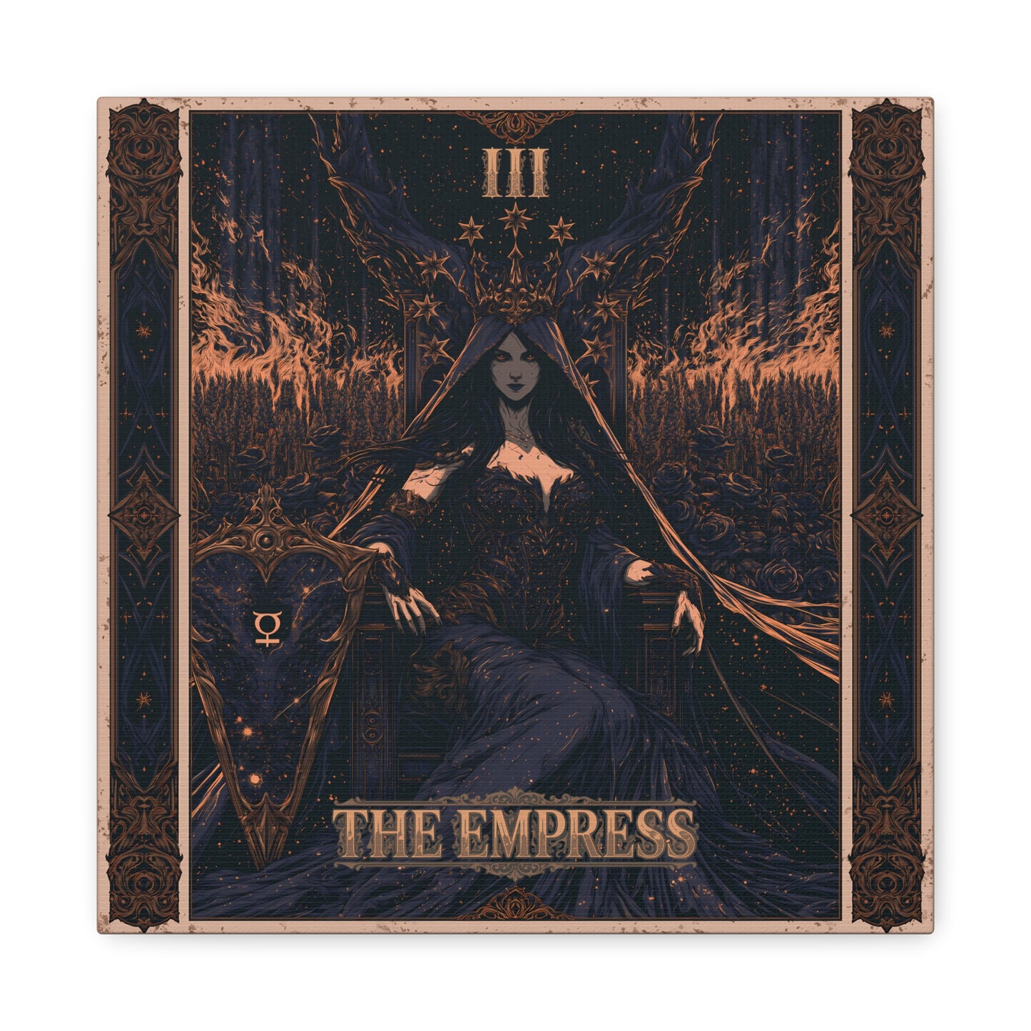 The Empress Tarot Art Canvas