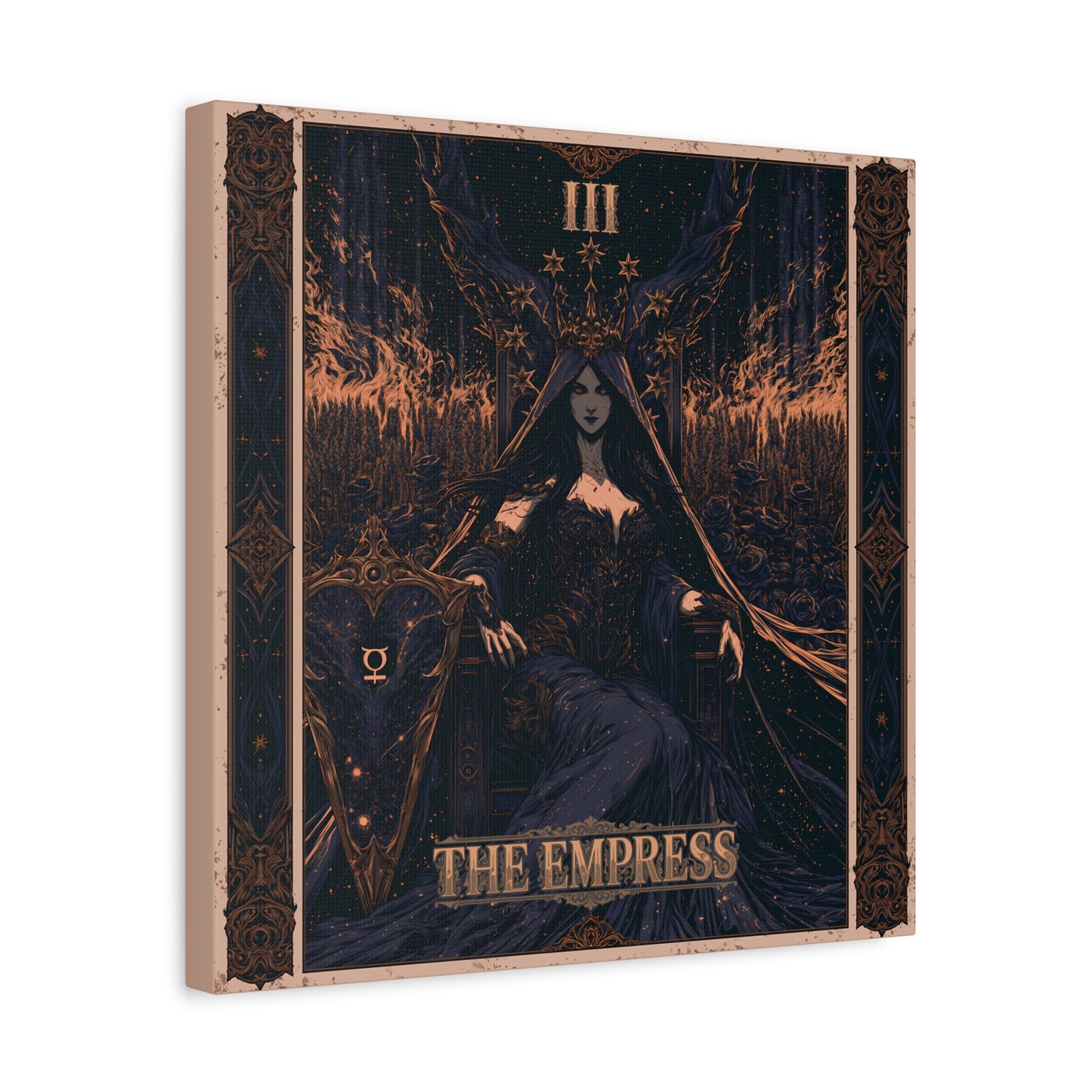 The Empress Tarot Art Canvas
