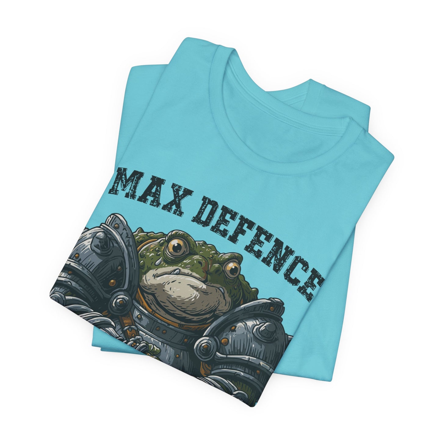 Anxiety Frog Graphic Tee — "Max Defence, Max Anxiety"