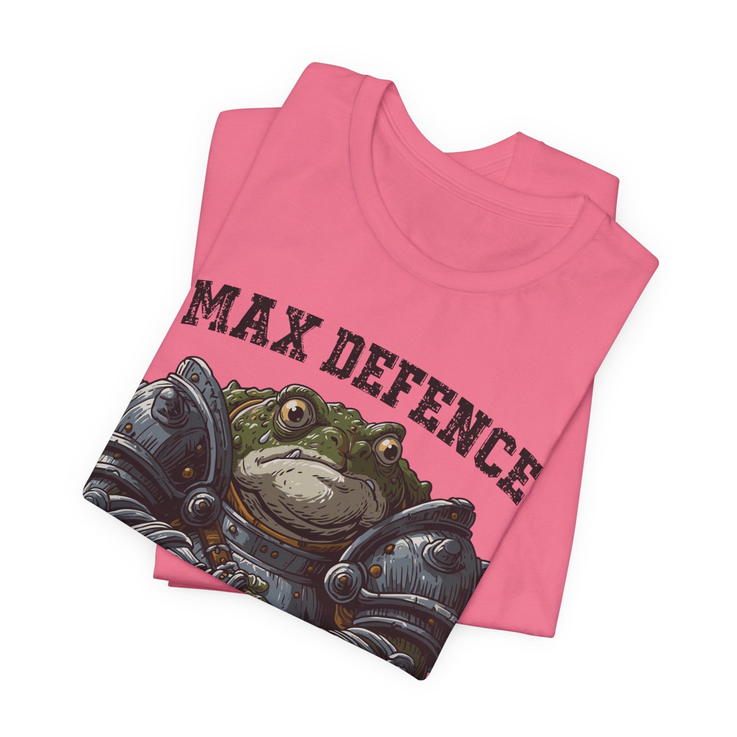 Anxiety Frog Graphic Tee — "Max Defence, Max Anxiety"