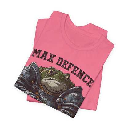 Anxiety Frog Graphic Tee — "Max Defence, Max Anxiety"