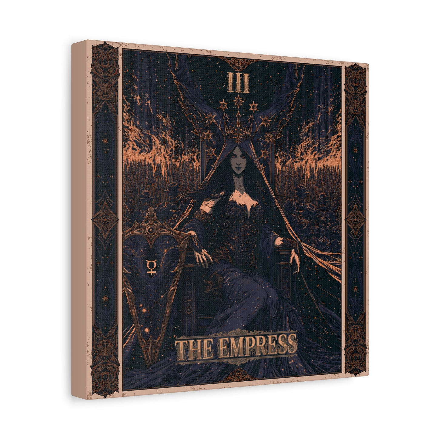 The Empress Tarot Art Canvas