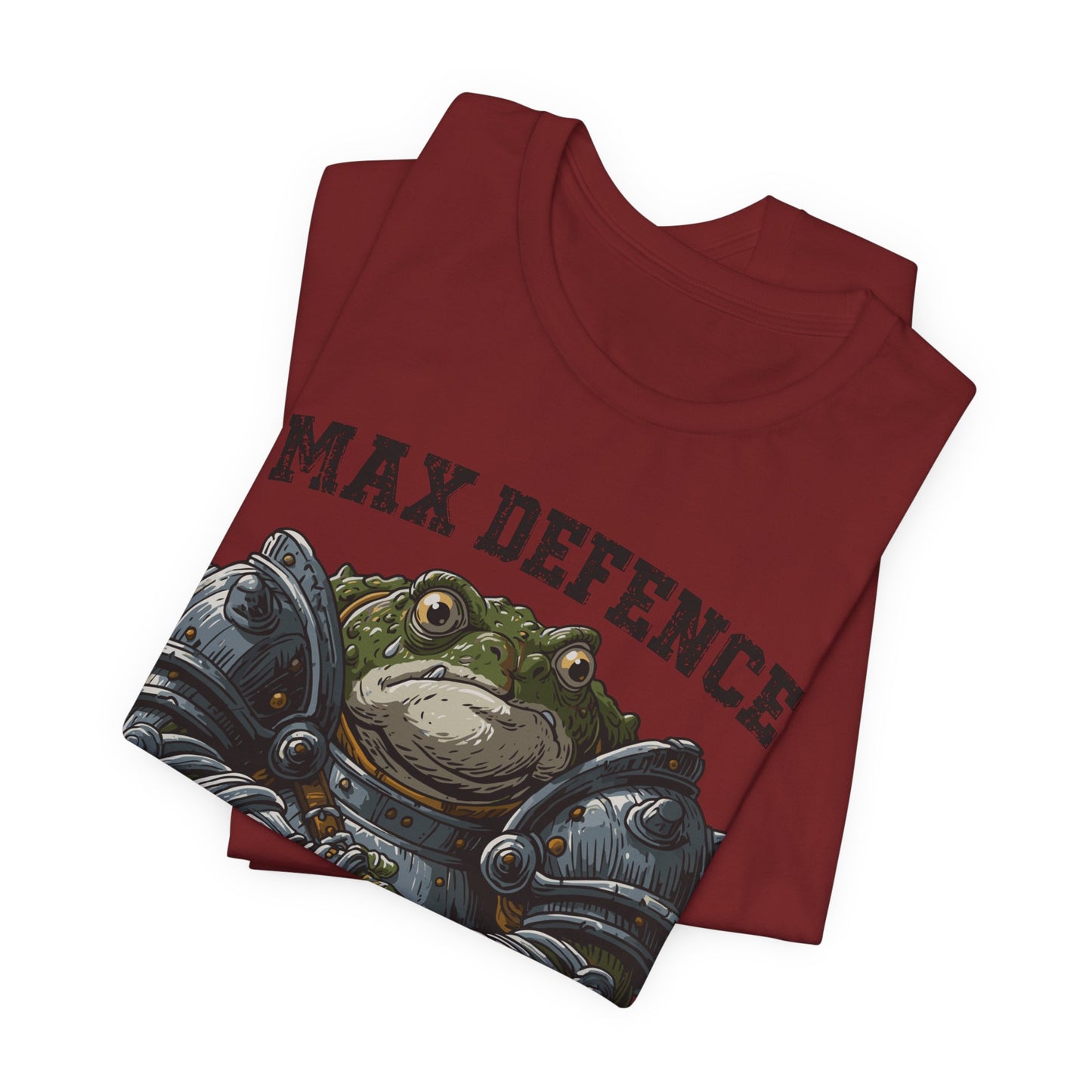 Anxiety Frog Graphic Tee — "Max Defence, Max Anxiety"
