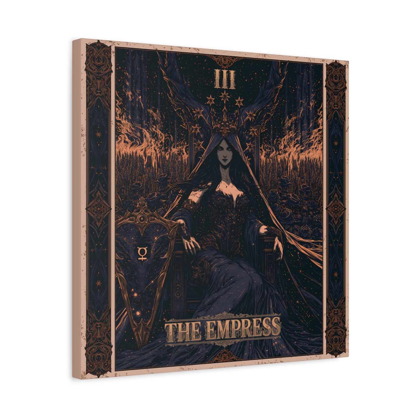 The Empress Tarot Art Canvas