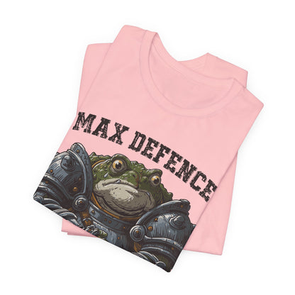 Anxiety Frog Graphic Tee — "Max Defence, Max Anxiety"