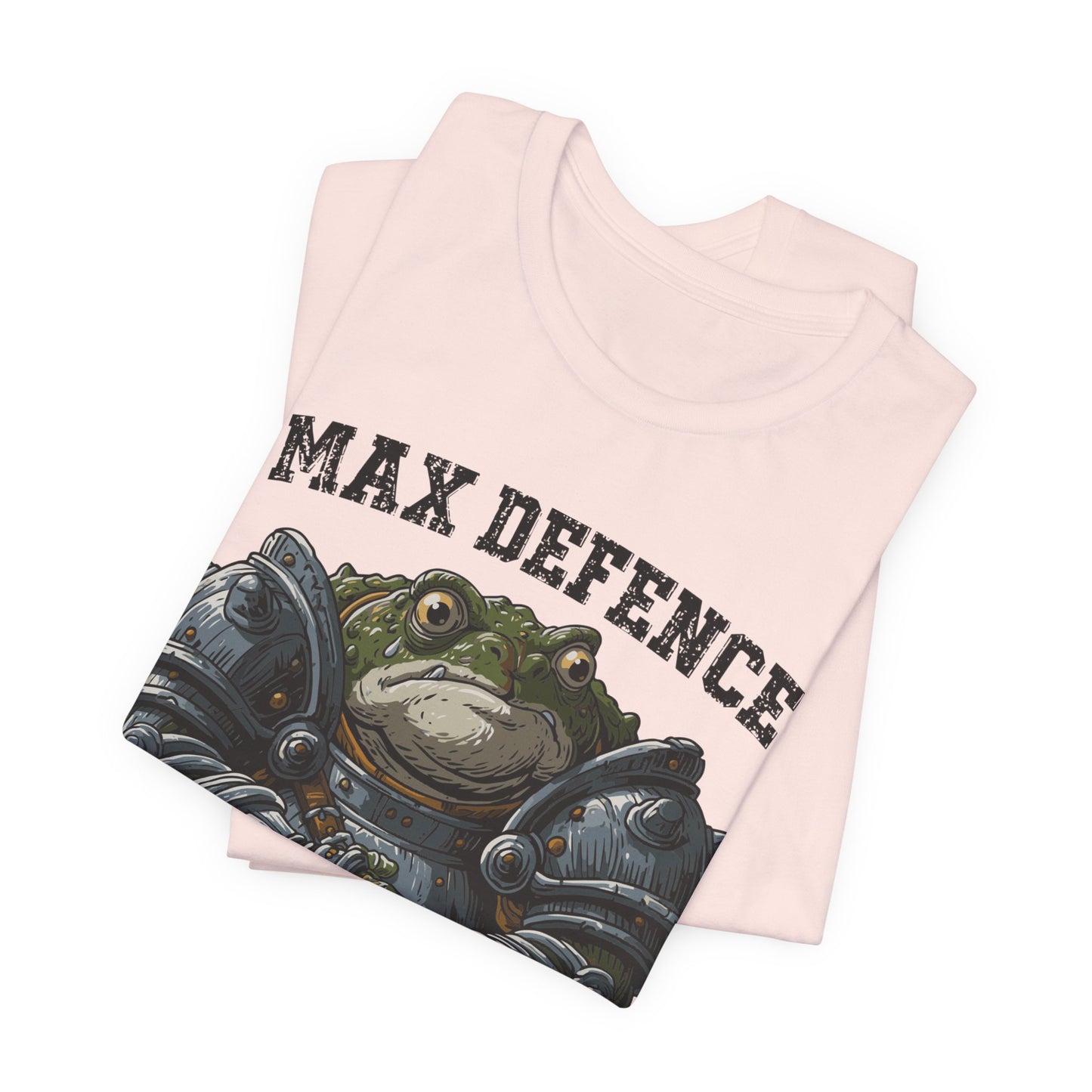 Anxiety Frog Graphic Tee — "Max Defence, Max Anxiety"